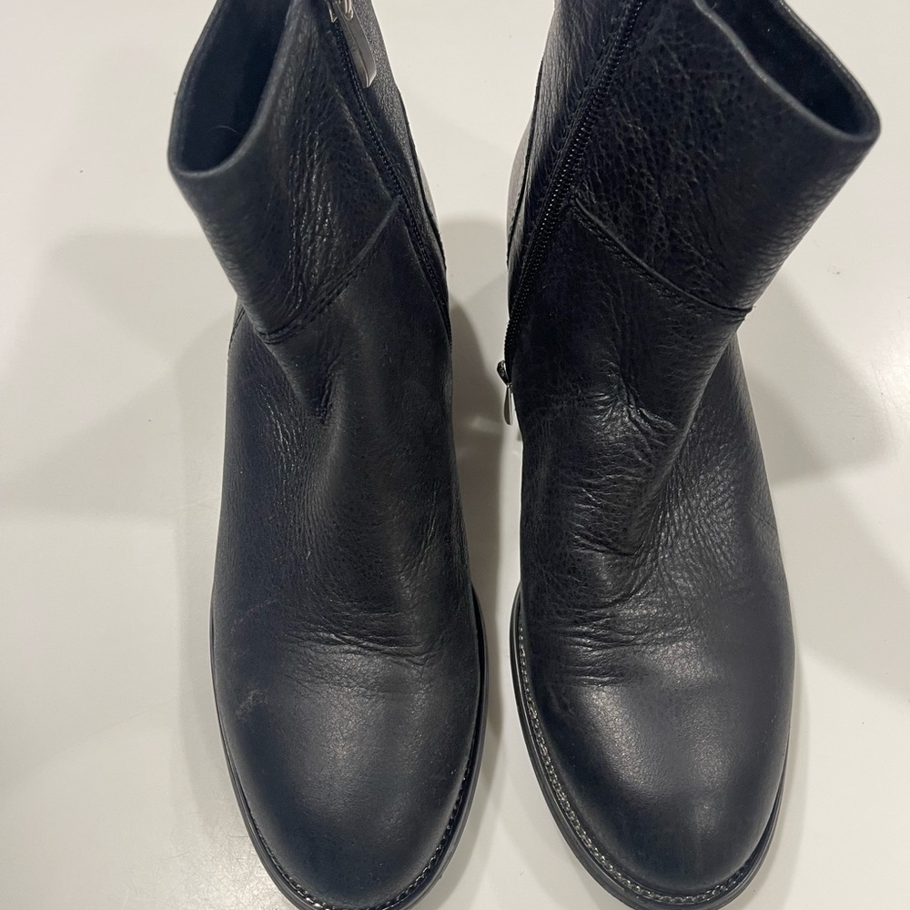 Franco Sarto black moto boot size 7